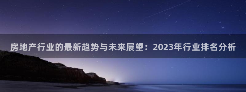新宝速5：房地产行业的最新趋势与未来展望：2023年行业排名