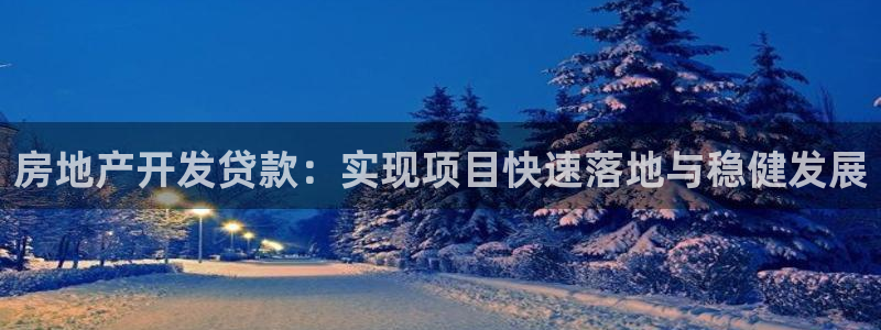 新宝5注册登录：房地产开发贷款：实现项目快速落地与稳健发展