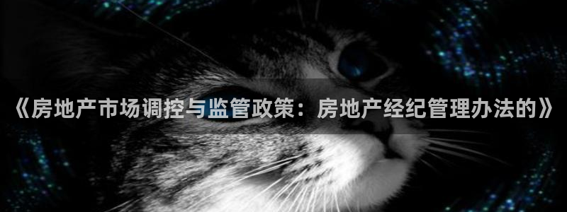 新宝5登录地址：《房地产市场调控与监管政策：房地产经纪管理办
