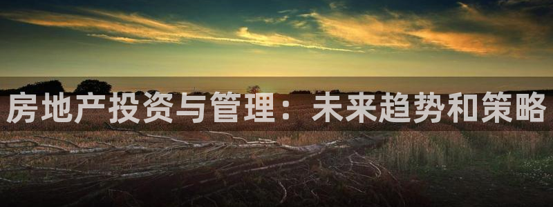 新宝5平台登录：房地产投资与管理：未来趋势和策略