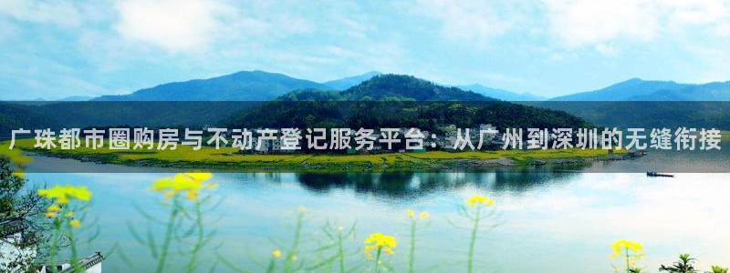 2022新宝骏rs 5：广珠都市圈购房与不动产登记服务平台：