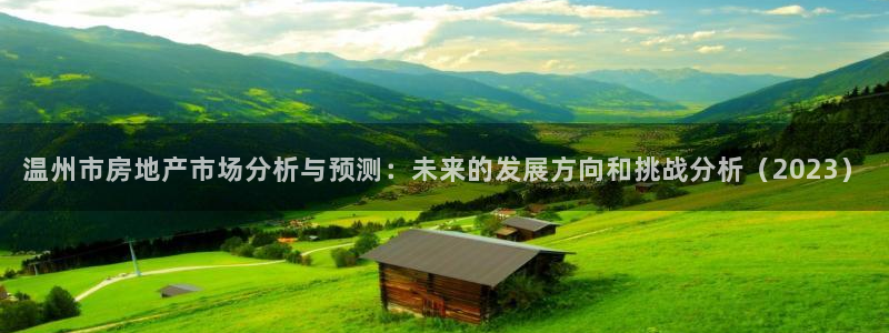 新宝5 代理：温州市房地产市场分析与预测：未来的发展方向和挑