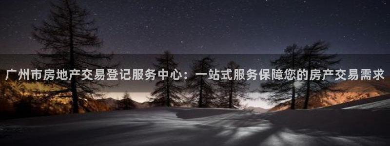 新宝5是什么：广州市房地产交易登记服务中心：一站式服务保障您
