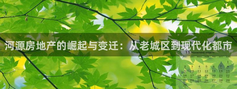 新宝5授权：河源房地产的崛起与变迁：从老城区到现代化都市
