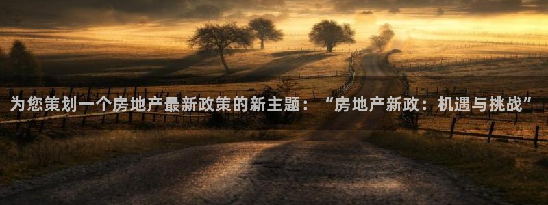 新宝b2O5O5O：为您策划一个房地产最新政策的新主题：“房